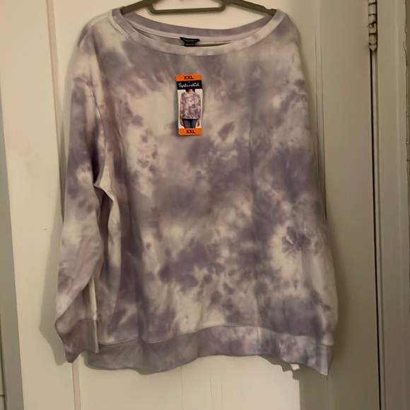 Splendid tie dye waffle knit sweatshirt - Picture 1 of 6